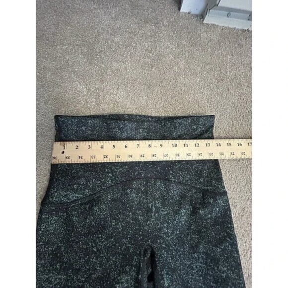 Spanx Booty Boost Active Speckled 7/8 Leggings Emerald Green Speckled Large - Picture 4 of 5